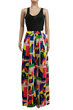 Casual Fashion Print High Waist Wide-Legged Pants SDE3109-2