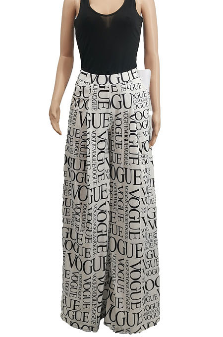 Casual Fashion Print High Waist Wide-Legged Pants SDE3109-1