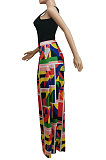 Casual Fashion Print High Waist Wide-Legged Pants SDE3109-2