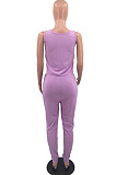 Red Fashion Casual Tank Wide Leg Jumpsuits OH8070-3