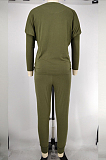 Pink Pure Color Long Sleeve T Shirt Long Pants Casual Sports Sets X9320-2