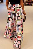 Casual Fashion Print High Waist Wide-Legged Pants SDE3109-2