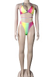 Blue Club Sexy Women Halter Neck Bikini Three Sets KA7181-2