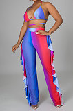 Blue Club Sexy Women Halter Neck Bikini Three Sets KA7181-2