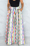 Casual Fashion Print High Waist Wide-Legged Pants SDE3109-2