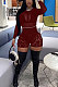 Wine Red Women Sexy Lace Casual Shorts Mesh Top Two-Pieces Q908-1