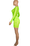 Wine Red Women Sexy Lace Casual Shorts Mesh Top Two-Pieces Q908-1