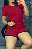 Round Neck Short Shorts Casual Sports Two Piece YM202