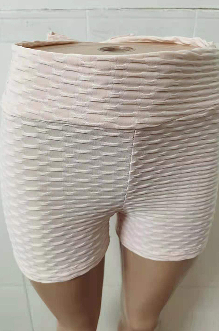 Grey Yoga Tight Back Bowknot Hip Raising Shorts XHP0268-6