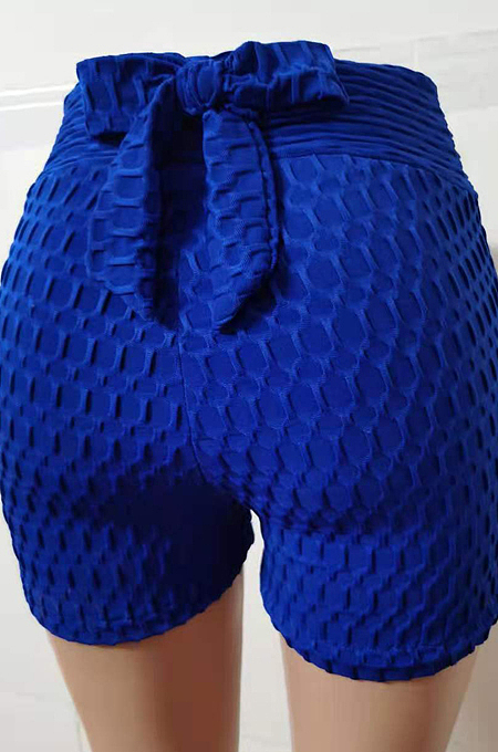 Rose Red Yoga Tight Back Bowknot Hip Raising Shorts XHP0268-9