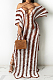 White Summer Loose Short Sleeve Off Shoulded Bandage Beach Casual Long Dress MD429-1