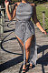 Black White Strap Women Halter Neck Off Shoulder Split Casual Jumpsuits RMH8938