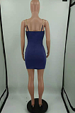 White Sexy Chian Condole Belt Strapless Solid Colur Hip Dress HH88980-1