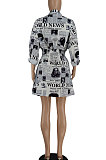 Pink Trendy Casual Button Long Sleeve T Shirt/Shirt Dress YBS86719-1