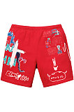 Black Skulls Women Positioning Printing Pocket Shorts YLY192-6