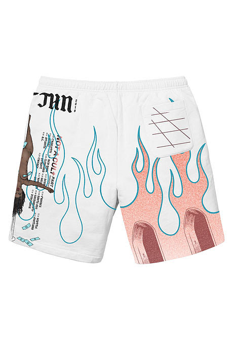 Black Skulls Women Positioning Printing Pocket Shorts YLY192-6
