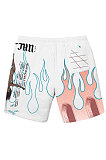 Black Flame Women Positioning Printing Pocket Shorts YLY192-4