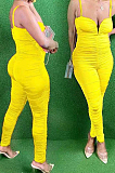 Black Night Club Condole Belt Low Cut Solid Colur Bodycon Jumpsuits HMR6015-2
