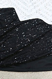 White Strapless Milk Silk Hot Drilling Sequins Hip Mini Dress YF9150-1