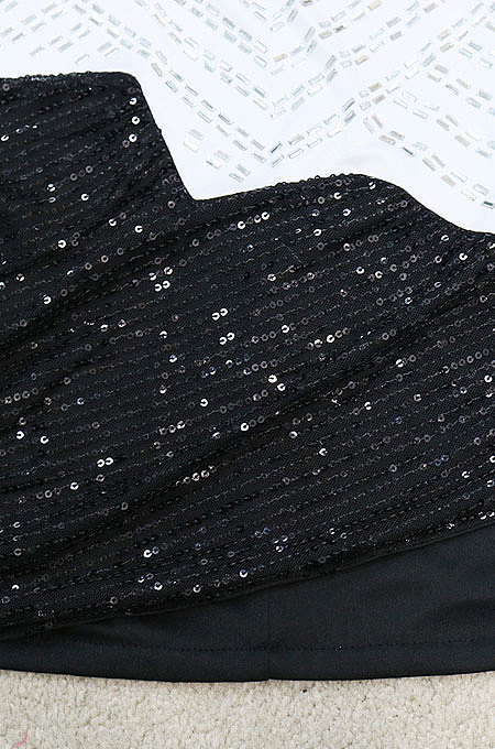 Apricot Strapless Milk Silk Hot Drilling Sequins Hip Mini Dress YF9150-2