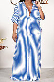 Orange Women Strap Printing Split Lower Hem T Shirt/Shirt Dress AYQ05016-3