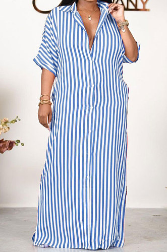 Black Women Strap Printing Split Lower Hem T Shirt/Shirt Dress AYQ05016-2