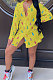 Yellow Women Casual Chiffon Long Sleeve Shirts AYQ8031-4