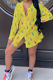 Black Women Casual Chiffon Long Sleeve Shirts AYQ8031-2