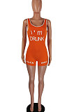 Pink Women Sexy Tank Backless Mid Waist Sport Romper Shorts AYQ5145-3