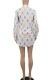 Black Women Casual Chiffon Long Sleeve Shirts AYQ8031-2
