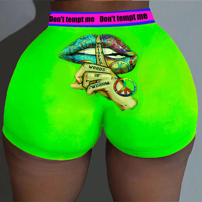 Women Mini Shorts Sexy Hip Fashion Printing Shorts SDE0155