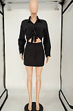 Black Fashion Women Long Sleeve Sexy Invisibility Zipper T Shirt/Shirt Dress NL6086-2