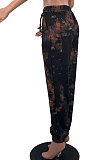 Purple Casual Loose Sport Tie Dye Long Pants AYA7025-4