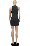 Yellow Night Club Cotton Blend Sleeveless Strapless Hollow Out Tight Solid Color Drawsting Mini Dress DR8105-2