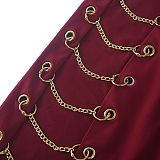 White Women Sleeveless Condole Belt Backless Chain Hip Bodycon Sexy Romper Shorts WMZ0126-1