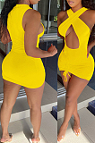 White Night Club Cotton Blend Sleeveless Strapless Hollow Out Tight Solid Color Drawsting Mini Dress DR8105-1