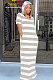 Light Gray Cotton Euramerican Women Strap Printing Hoodie Long Dress QQM4316