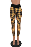 Rose Red Texture High Elastic Ruffle Hip Bodycon Pants HY5235-1
