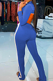 Black Wholesal New Spliced Long Sleeve Zippet Hoodie Coat High Waist Pants Sport Sets YMM9042-2