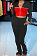 Black Wholesal New Spliced Long Sleeve Zippet Hoodie Coat High Waist Pants Sport Sets YMM9042-2