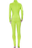 White Club Women Hollow Out Crop Long Sleeve Insert Buckle Sexy Bodycon Jumpsuits MDF5258-2