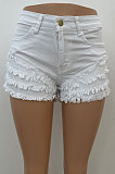 Fashion Casual Edge Grinding Cowboy Shorts NZ941