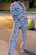 White Decorative Pattern Long Sleeve Lapel Neck Single-Breasted Shirts High Waist Shift Pants Two-Piece F88385-1