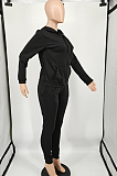 Pink New Casual Long Sleeve Zippet Hoodie Sweat Pants Solid Color Two-Piece YM216-7