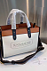 Two tone Leather Women's Hangbag