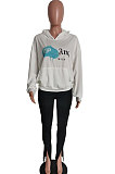 White Trendy Women Casual Pure Color Fleece Long Pants Two-Pieces HM5423
