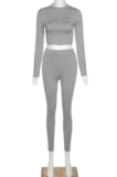 Pink Wholesale Modest Long Sleeve O Neck Crop Top Skiny Pants Sport Sets SX1738131-4