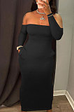 Red Elegant Solid Color Strapless Slim Fitting Long Dress YSH86264-2