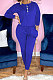Royal Blue Euramerican Women Autumn Fashion Sport Cotton Pure Color Pocket Pants Sets PH1241-5