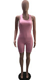 Pink Wholesale New Solid Color Slim Fitting Tank Jumpsuits YSH86243-2